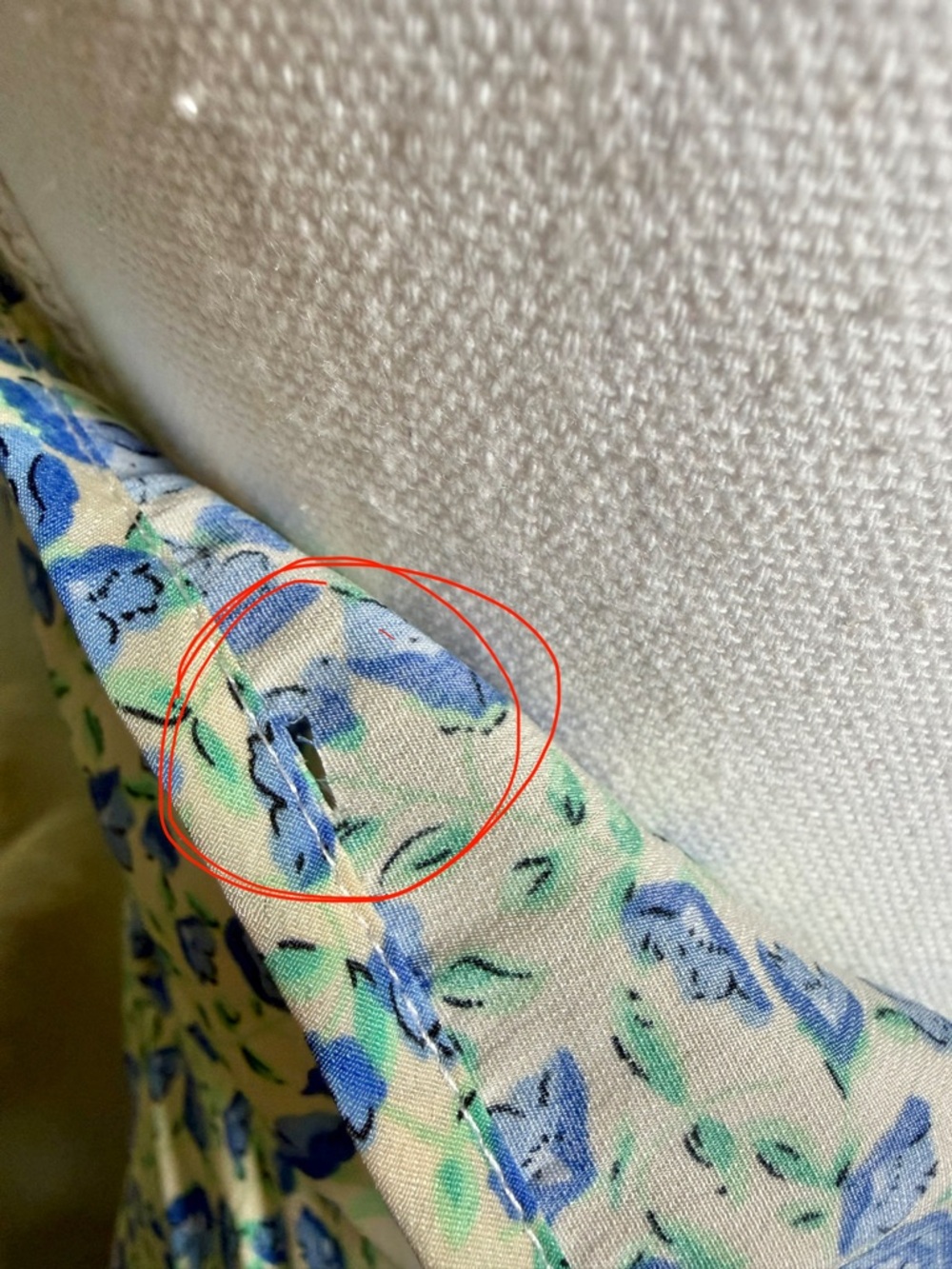 Blue Floral Sundress with Smocked Bodice - Picture 11 of 12